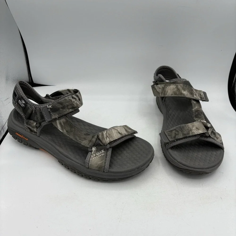 Skechers Shoes Mens Size 11 Lomell Goodyear Mossy Oak‎ Gray Camo Sandals